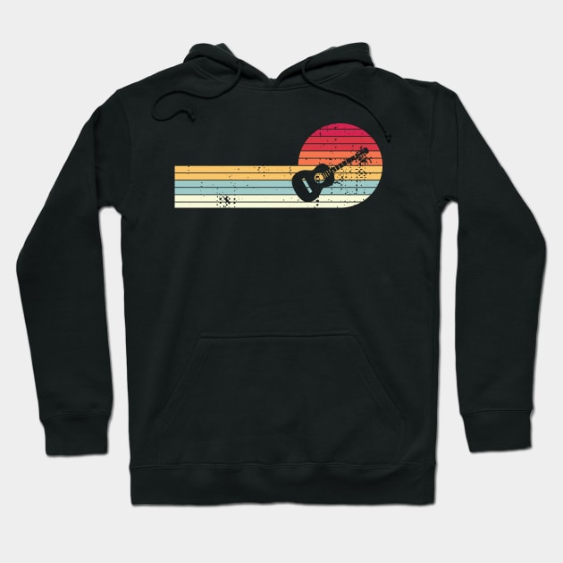 Vintage Sunset Guitar Hoodie by doogwest